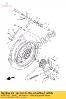 4FM253711000, Yamaha, Bar, spanning yamaha trx xjr yzf 750 850 1000 1200 1300 1993 1994 1995 1996 1997 1998 1999 2000 2001 2002 2003 2004 2005 2006 2007 2008 2009 2010, Nieuw