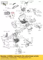 110564408, Kawasaki, 01 beugel, gaspedaal; kawasaki krf800 teryx le krt800 teryx4 800 , Nieuw