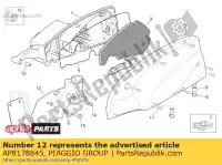 AP8178845, Piaggio Group, Panel skrzynki powietrznej aprilia  sport city 125 2004 2005 2006, Nowy