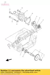 Aquí puede pedir perno, brida de Yamaha , con el número de pieza 958170606000: