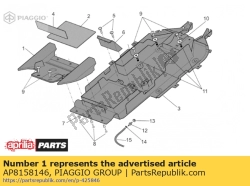 Aprilia AP8158146, Zadel supp. front lockup, OEM: Aprilia AP8158146