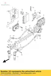 Aquí puede pedir conjunto de bobina, ignición de Suzuki , con el número de pieza 3341022H00: