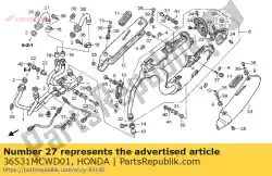 Aqui você pode pedir o sensor, oxigênio (12) em Honda , com o número da peça 36531MCWD01: