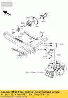 491180131, Kawasaki, camshaft-comp klx110caf kawasaki klx 110 2010 2011 2012 2013 2014, Novo