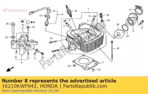 Honda 16210KWF942 insulator comp,th - Bottom side