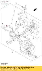 suzuki 5935121D00 soporte, l - Lado inferior