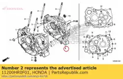 Here you can order the crankcase comp., rr. From Honda, with part number 11200HR0F01: