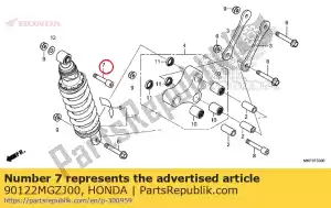 honda 90122MGZJ00 bullone, presa, 10x48 - Il fondo