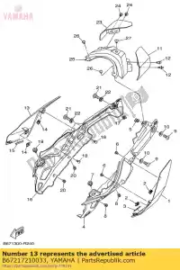 yamaha B67217210033 couverture, côté 2 - La partie au fond