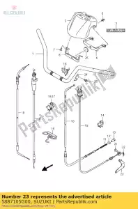 suzuki 5887105G00 colchete, reverso - Lado inferior