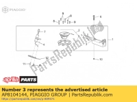 AP8104144, Aprilia, Sattelschloss, Neu