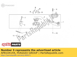 aprilia AP8104144 silla de montar - Lado inferior