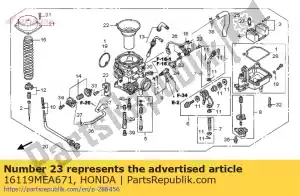 Honda 16119MEA671 zosta?, drut - Dół