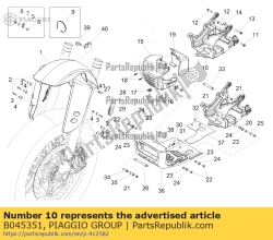 Aprilia B045351, Houder abs, OEM: Aprilia B045351