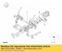 46637655806, BMW, doorvoertule, rechts bmw  1150 2001 2002 2003 2004 2005 2006, Nieuw