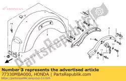 Qui puoi ordinare rail comp., r. Afferrare da Honda , con numero parte 77330MBA000: