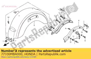 Honda 77330MBA000 rail comp., r. afferrare - Il fondo