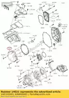 140310083, Kawasaki, generador de cubierta zg1400a8f kawasaki  gtr tr zzr 1400 2008 2009 2010 2011 2012 2013 2014 2015 2016 2017 2018 2019 2020 2021, Nuevo