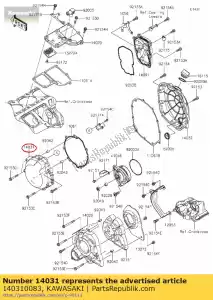 kawasaki 140310083 cover-generator zg1400a8f - Onderkant