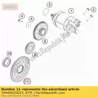 79440020033, KTM, freewheel sprocket cpl. gasgas husqvarna ktm  sx xc 450 500 501 2015 2016 2017 2018 2019 2020 2021 2022, New