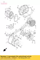 5JW154510000, Yamaha, guarnizione, coperchio carter motore 1 yamaha fjr 1300 2001 2002 2003 2004 2005, Nuovo