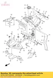 yamaha 2CR139710000 pipe, fuel 1 - Bottom side