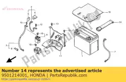 geen beschrijving beschikbaar van Honda, met onderdeel nummer 9501214001, bestel je hier online: