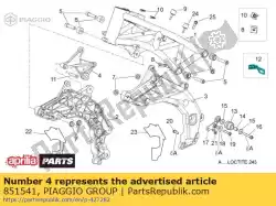 Here you can order the schokdemperplaat from Piaggio Group, with part number 851541: