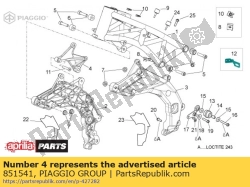 Aprilia 851541, Shock absorber plate, OEM: Aprilia 851541