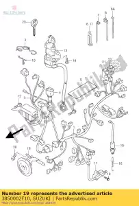 Suzuki 3850002F10 corne assy - La partie au fond