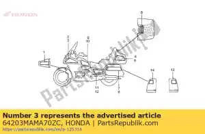 Honda 64203MAMA70ZC pasek, l f * typ7 * - Dół