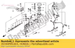 Aqui você pode pedir o switch assy., fr. Pare em Honda , com o número da peça 35340MEL003: