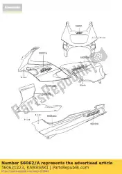 Here you can order the pattern,fuel tank,lh from Kawasaki, with part number 560621223: