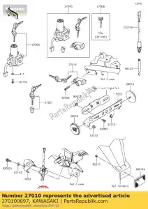 kawasaki 270100097 interruptor padrão - Lado esquerdo