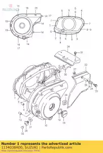 suzuki 1134038A00 copertura, frizione - Il fondo