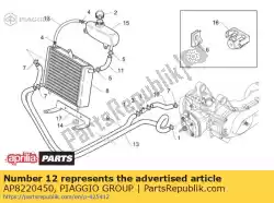 Qui puoi ordinare tubo rinforzato in tessuto di gomma da Piaggio Group , con numero parte AP8220450: