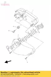 Aquí puede pedir conjunto de velocímetro (mph) de Yamaha , con el número de pieza 2D1835005000: