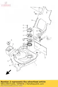 yamaha 5RU139071200 bomba de combustível comp. - Lado inferior