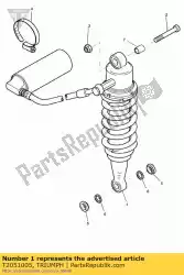 Ici, vous pouvez commander le unité de suspension arrière auprès de Triumph , avec le numéro de pièce T2051005: