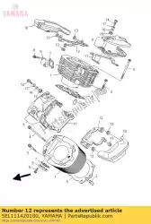 Ici, vous pouvez commander le support, couvercle de culasse 2 auprès de Yamaha , avec le numéro de pièce 5EL111420100: