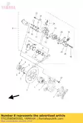 Aqui você pode pedir o compasso de calibre, traseiro 2 em Yamaha , com o número da peça 5TG2580W0000: