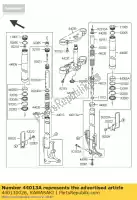 440130026, Kawasaki, forcella interna, rh vn1600-b2h kawasaki vn 1600 2005 2006 2007, Nuovo