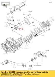 kawasaki 130780029 catraca kx250ybf - Lado inferior