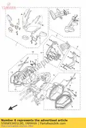 Aquí puede pedir ciudad izquierda tapa blanca de Yamaha , con el número de pieza 5JWW93401L00: