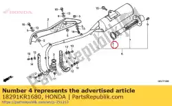 pakking a, ex. Pijp van Honda, met onderdeel nummer 18291KR1680, bestel je hier online: