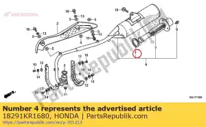 honda 18291KR1680 pakking a, ex. pijp - Onderkant