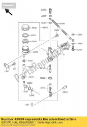 slangrem, rr master zx1100-c1 van Kawasaki, met onderdeel nummer 430591566, bestel je hier online: