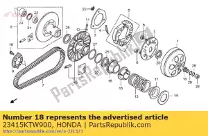 Honda 23415KTW900 kraag, aandrijfas - Onderkant