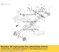 Aprilia 1A000784, Lay-shaft assy met i.p., OEM: Aprilia 1A000784