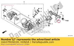 kraag, brandstofleiding van Honda, met onderdeel nummer 16647MGSD30, bestel je hier online: